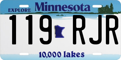 MN license plate 119RJR
