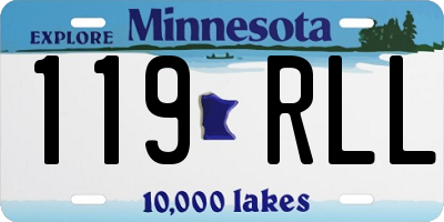 MN license plate 119RLL