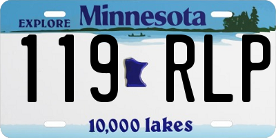 MN license plate 119RLP