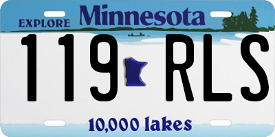 MN license plate 119RLS