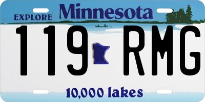 MN license plate 119RMG