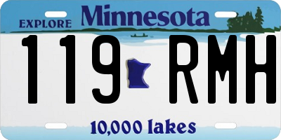 MN license plate 119RMH