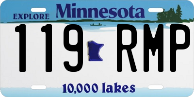 MN license plate 119RMP