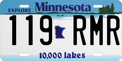MN license plate 119RMR