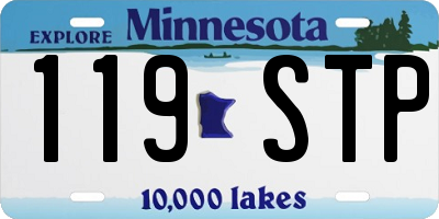 MN license plate 119STP