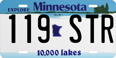 MN license plate 119STR