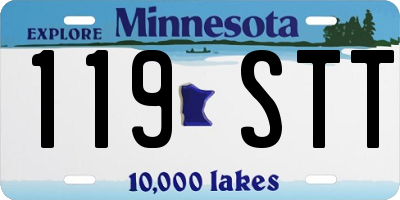 MN license plate 119STT