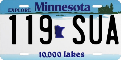 MN license plate 119SUA