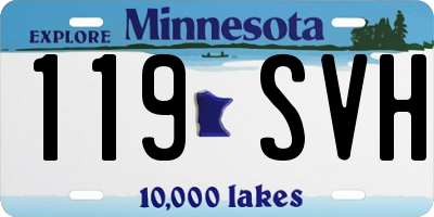 MN license plate 119SVH