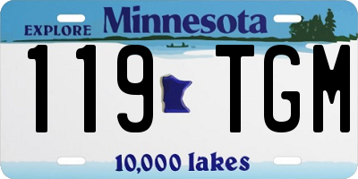 MN license plate 119TGM