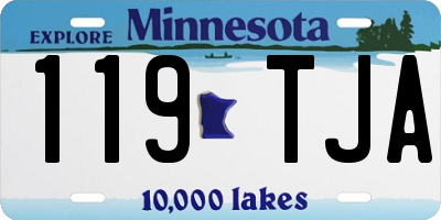 MN license plate 119TJA