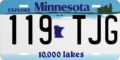 MN license plate 119TJG