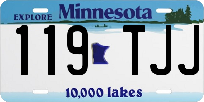 MN license plate 119TJJ