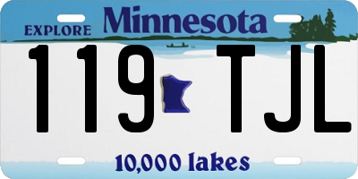 MN license plate 119TJL