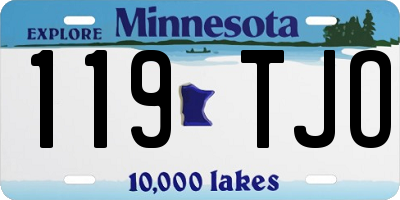 MN license plate 119TJO