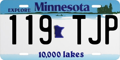 MN license plate 119TJP