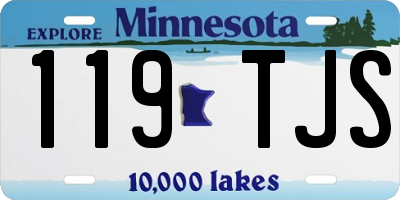 MN license plate 119TJS