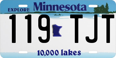 MN license plate 119TJT
