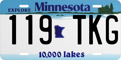 MN license plate 119TKG