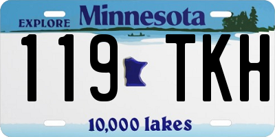 MN license plate 119TKH
