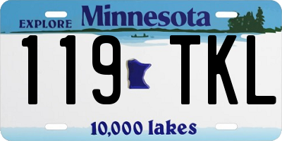 MN license plate 119TKL