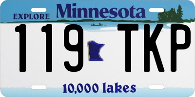 MN license plate 119TKP