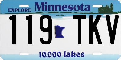 MN license plate 119TKV