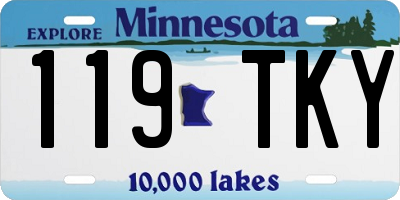MN license plate 119TKY