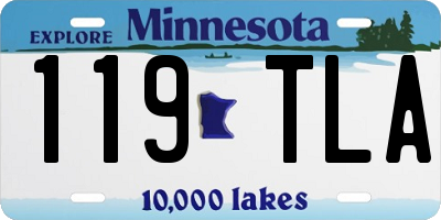 MN license plate 119TLA
