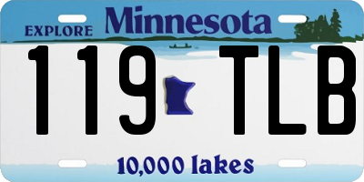 MN license plate 119TLB