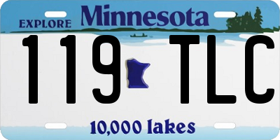 MN license plate 119TLC