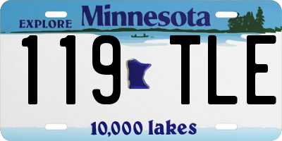 MN license plate 119TLE