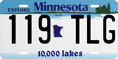 MN license plate 119TLG