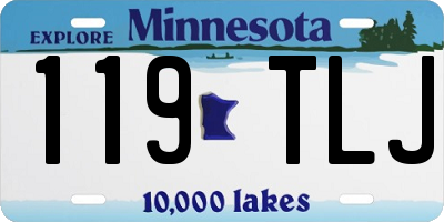 MN license plate 119TLJ