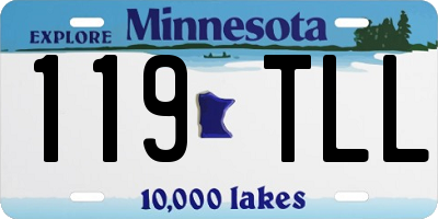 MN license plate 119TLL