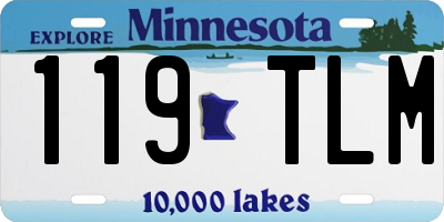 MN license plate 119TLM