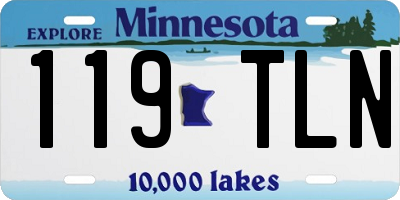 MN license plate 119TLN