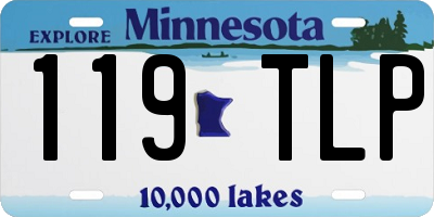 MN license plate 119TLP