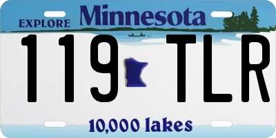 MN license plate 119TLR