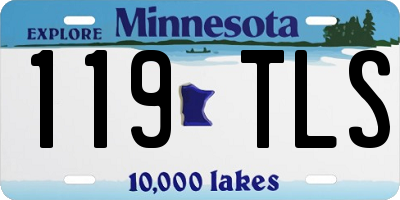 MN license plate 119TLS