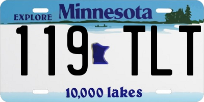 MN license plate 119TLT