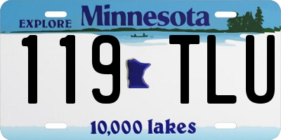 MN license plate 119TLU