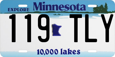 MN license plate 119TLY
