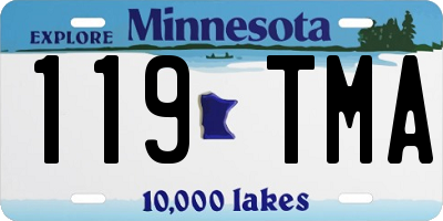 MN license plate 119TMA
