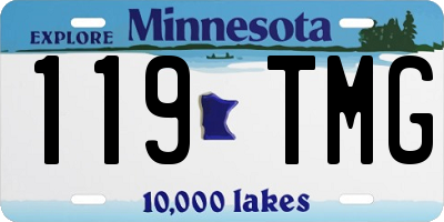 MN license plate 119TMG