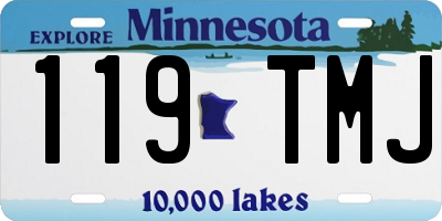 MN license plate 119TMJ