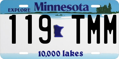 MN license plate 119TMM