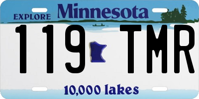 MN license plate 119TMR