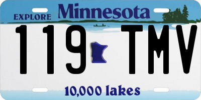 MN license plate 119TMV