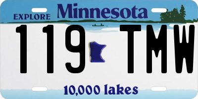 MN license plate 119TMW